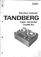 Tandberg 6-X - Service Manual 